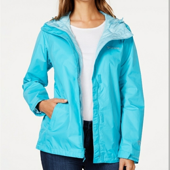 Columbia Arcadia  rain Jacket lightweight Waterproof zip-up with hood packable - Picture 1 of 4